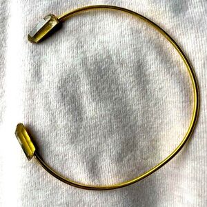 Gold Minimalist Open Circle Necklace